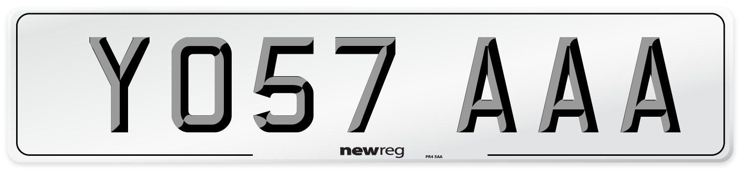 YO57 AAA Number Plate from New Reg